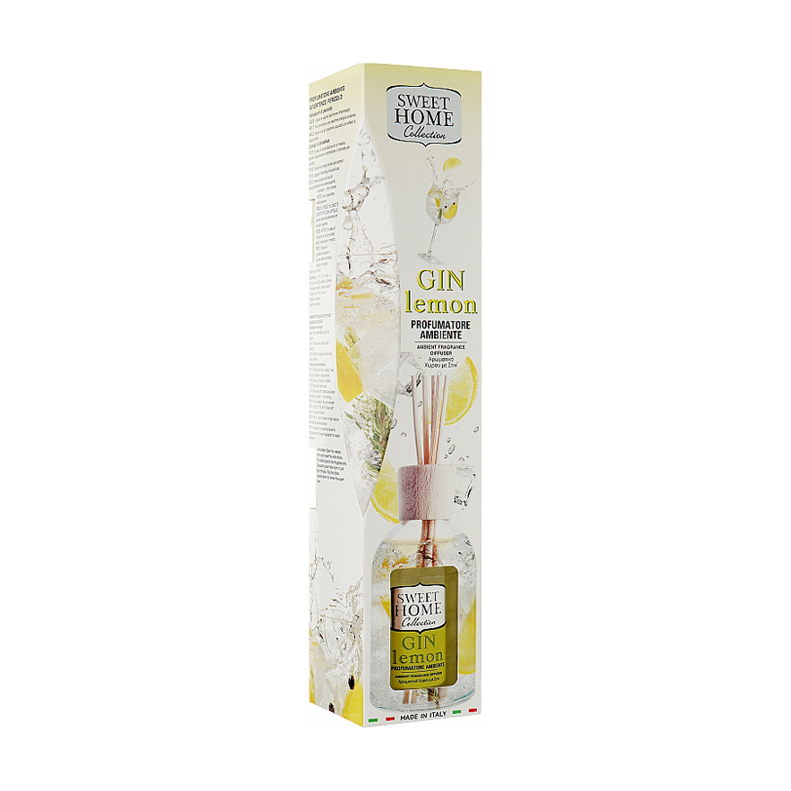 Аромадифузор Sweet Home Collection Gin Lemon Diffuser Лимонний джин, 100 мл